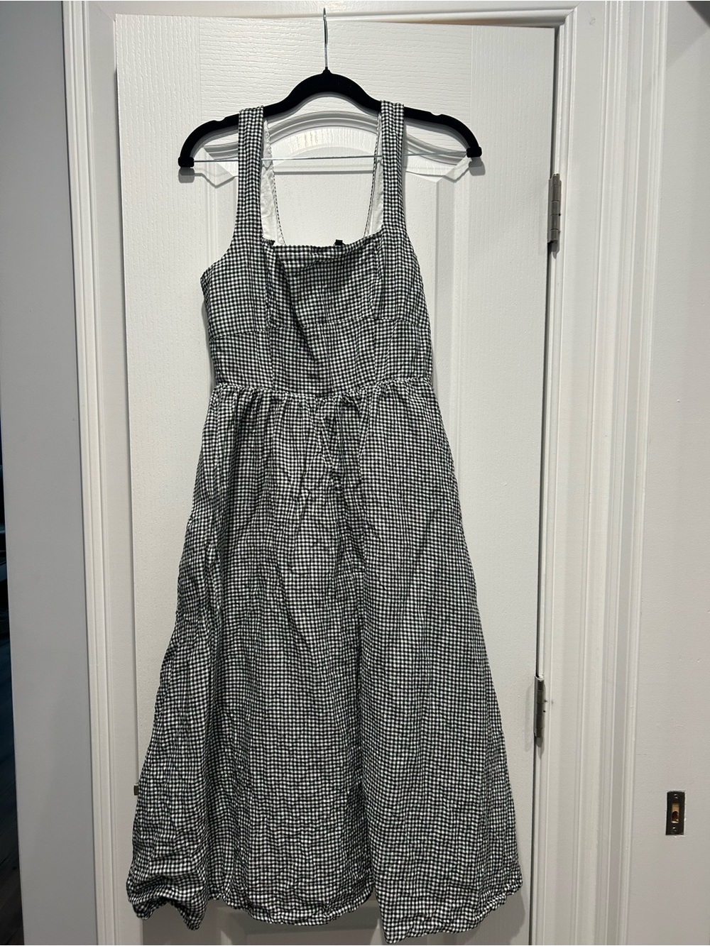 Quince European Linen Fit & Flare Midi Dress